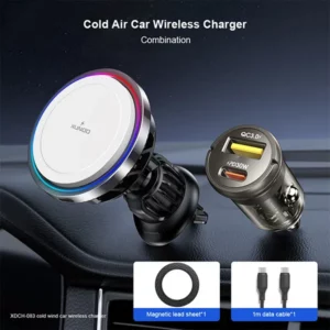 XUNDD XDCH-083 2-in-1 Refrigerated Wireless Car Charger