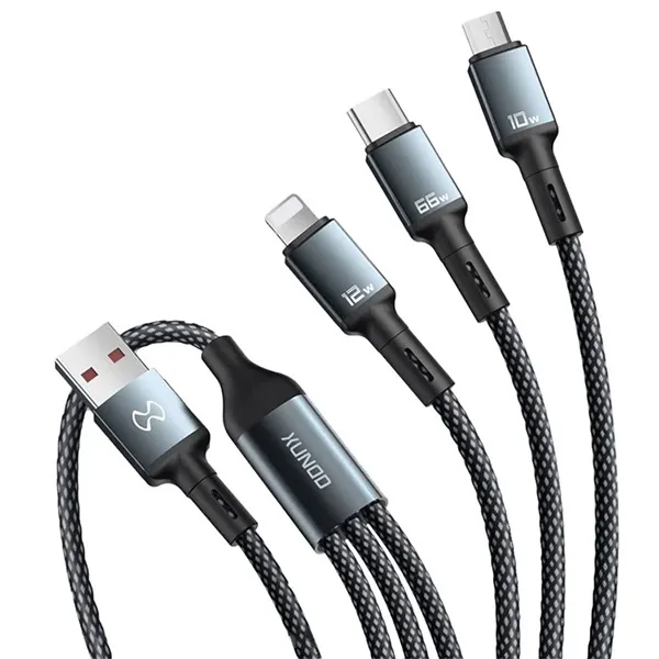 XUNDD XDDC-034 3 in 1 66W Fast Charging Cable