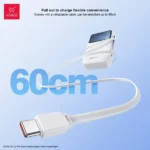 XUNDD XDPB-004 22.5W 10000mah Power Bank with Built-in Retractable Cable