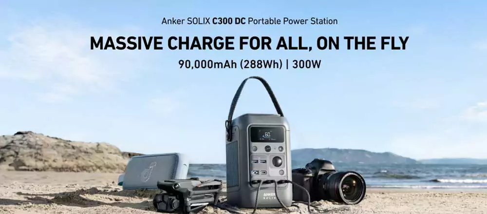 Anker SOLIX C300 DC Portable Power Station (8) Anker SOLIX C300 DC Portable Power Station