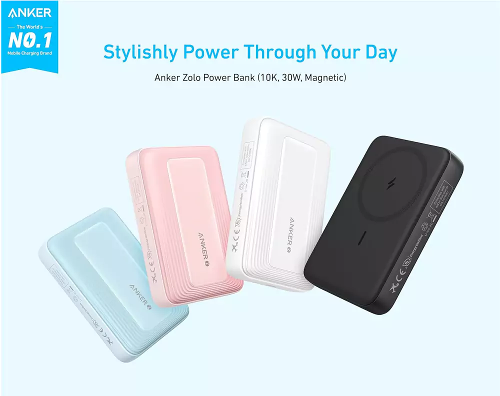 Anker Zolo Magnetic 30W 10000mAh Power Bank (A1684) Anker Zolo Magnetic 30W 10000mAh Power Bank (A1684)