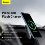 Baseus 15W Magnetic Car Mount Wireless Charger