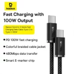 Baseus Dynamic 3 Series 100W Type-C To Type-C Fast Charging Data Cable