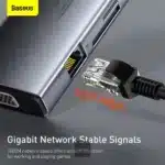 Baseus Metal Gleam Series 9 in 1 Multifunctional Type-C HUB Docking Station