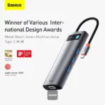 Baseus Metal Gleam Series 9 in 1 Multifunctional Type-C HUB Docking Station