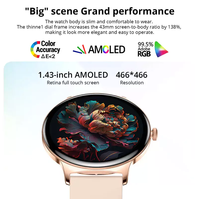 COLMI V89 AMOLED Calling Smart Watch