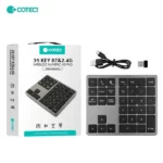 COTECi 35-Key Mini Wireless Bluetooth Numeric Keypad