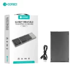 COTECi 63 Key Tri+Fold Ultra-Thin Wireless Touchpad Keyboard