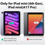 ESR Tempered Glass Screen Protector for iPad Mini 6-7 – 2 Pack