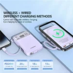 FONENG PX112 10000mAh Mini 22.5W Magnetic Wireless Power Bank