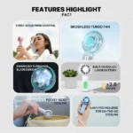 Fantech PAC1 Portable Handheld Charger Fan
