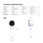 Fantech PAC3 Portable Turbo Rechargeable Fan
