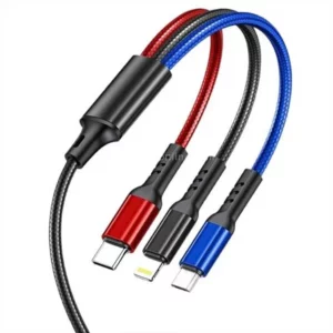 GEEOO DC303 2.4A 3-in-1 Fast Charging Cable