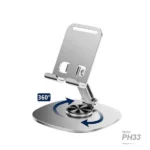JELLICO PH33 Metal 360 Degree Rotating Desktop Phone Holder