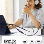 Joyroom SY-C02 Audio-Transfer Series 2-in-1 Audio Adapter