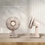 MOMAX 1-Degree Pod Mini Desktop Rechargeable Fan