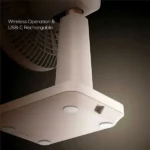 MOMAX 1-Degree Pod Mini Desktop Rechargeable Fan