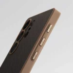 PITAKA Samsung Galaxy S25 Ultra PinButton Case - Black-Gold