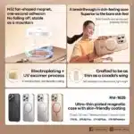 REMAX iPhone 16 Pro Max Skin Touch with MagSafe Electroplated Slim Case