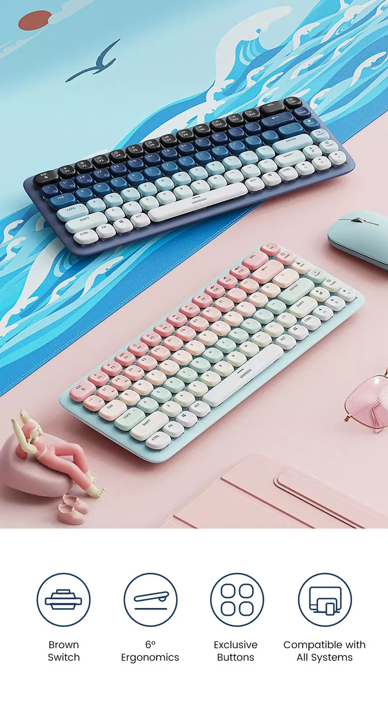 UGREEN KU101 FUN+ Mechanical Keyboard ( 90755) (1)