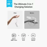 Anker 10000mAh 30W Fusion Power Bank with Built-in USB-C Cable (A1637)