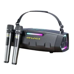 Awei KT28 Portable Karaoke Bluetooth Speaker with Dual Wireless Microphone