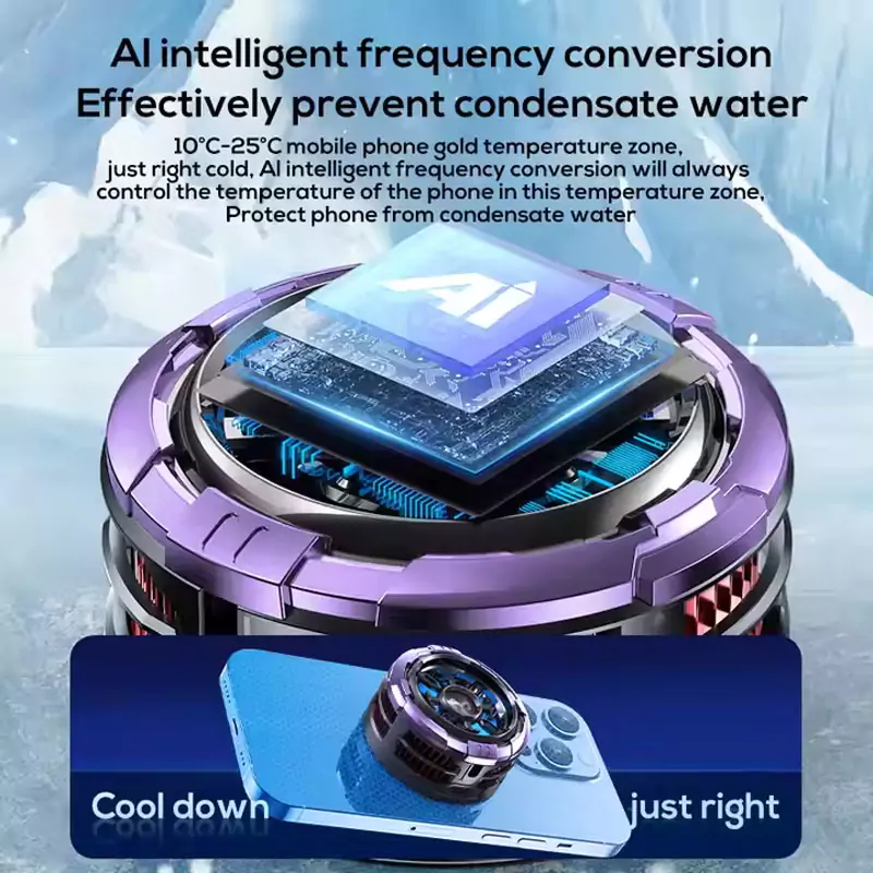 MEMO CX08 AI 23W Magnetic Freezing Mobile Phone Cooler (1)