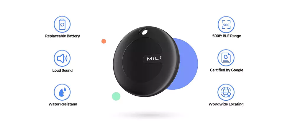 MiLi MiTag Android Location Tracker Device