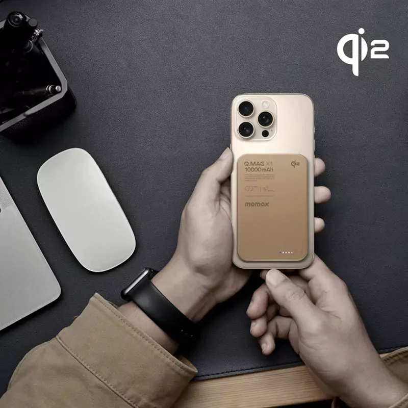 Momax Q.Mag X1 Qi2 10000mAh Gen 2 Magnetic Wireless Power Bank