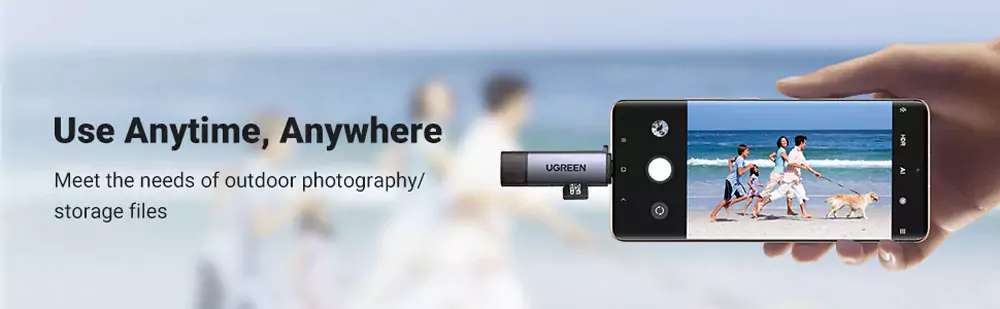UGREEN CM185 2-in-1 USB C OTG Card Reader (50706)