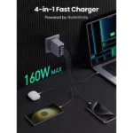UGREEN Nexode Pro X763 160W 4-Port GaN Fast Charger Set (US Plug) - Image 3