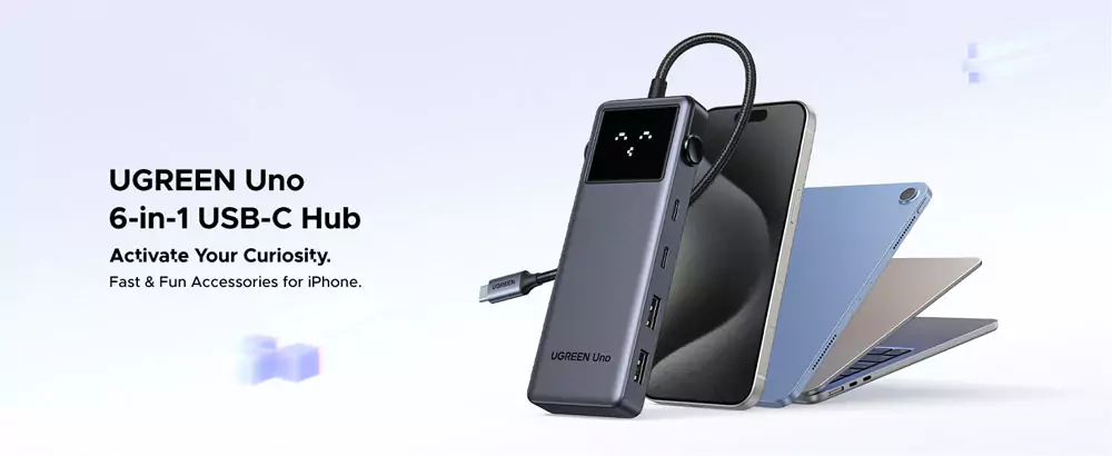 Ugreen CM888 Uno 6-in-1 Multifunctional USB-C HUB (6) Ugreen CM888 Uno 6-in-1 Multifunctional USB-C HUB (35998)