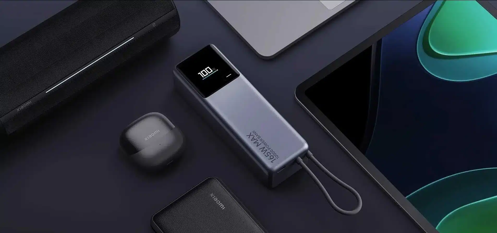 Xiaomi 10000mAh 165W Power Bank with Built-in USB Cable