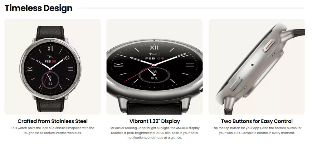 Amazfit Active 2 Round Smart Watch