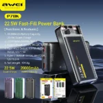 Awei P78K 20000mAh 22.5W Fast Charging Powerbank - Image 4