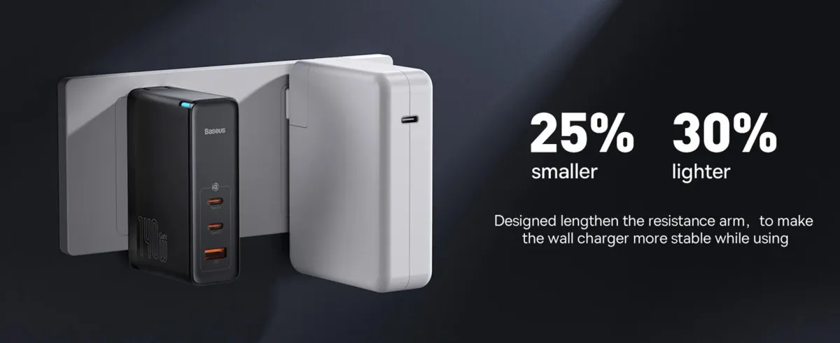 Baseus GaN5 Pro 140W 2C+U Fast Charger Set