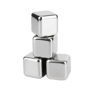 Circle Joy Premium Stainless Steel Reusable Ice Cubes 4pc