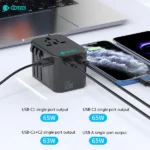 Coteci 65W GaN Universal Travel Adapter