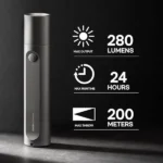 HOTO Flashlight Fit Rechargeable Waterproof LED Torch - Image 4
