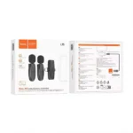 Hoco L15 Type C & Lightning Dual Mic Lavalier Wireless Microphone - Image 4