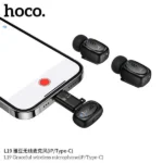 Hoco L19 Graceful Dual Mic Lavalier Wireless Microphone - Image 4