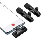 Hoco L20A Fair Dual Mic Lavalier Wireless Microphone - Image 4
