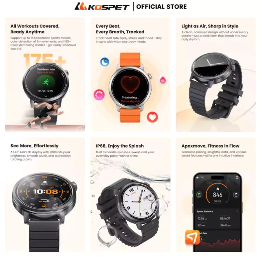 Kospet ORB Smart Watch Bangladesh