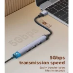 LDNIO DS-44U 4-in-1 USB HUB - Image 5