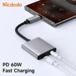 Mcdodo CA-5050 USB-C to USB-C And AUX 3.5mm DAC Audio Adapter