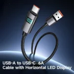 Mcdodo CA-6520 USB-A to USB-C 66W Fast Charging LED Display Cable