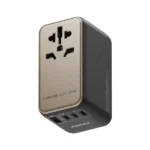 Momax 1-World 120W GaN Universal 4-Ports Travel Charger with 100W USB-C to USB-C Cable