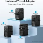 Momax 1-World 120W GaN Universal 4-Ports Travel Charger with 100W USB-C to USB-C Cable