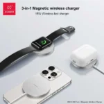 XUNDD XDCH-096 Portable 15W 3 in 1 Ultra-thin Magnetic Wireless Charger - Image 3