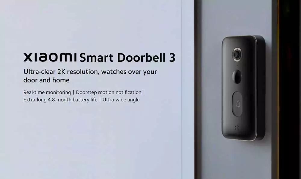 Xiaomi Mijia Smart Doorbell 3 2K Ultra Video Doorbell (MJML05-FJ)